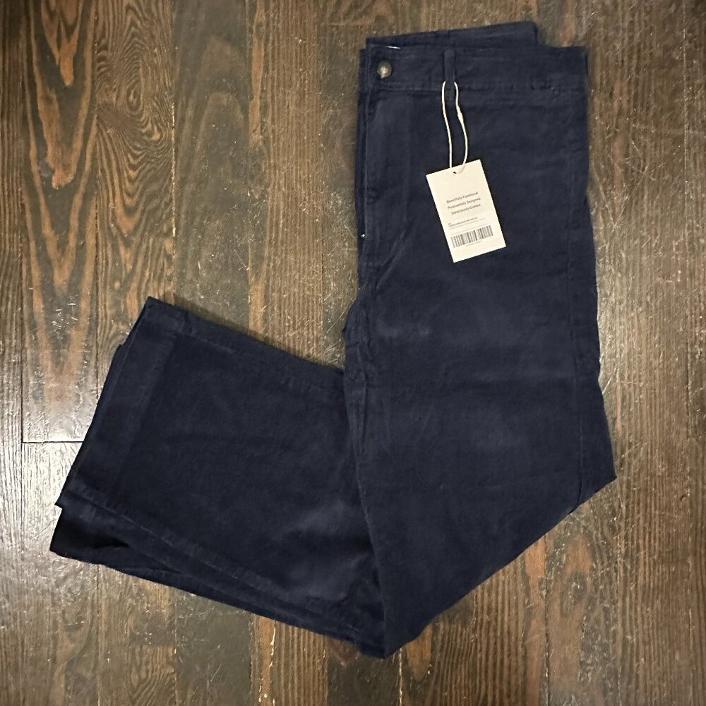 Everlane The Sailor Pant Corduroy Navy NWT